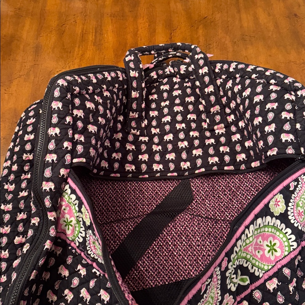 Like New Vera Bradley Elephant Print Garment Bag - Picture 3 of 6